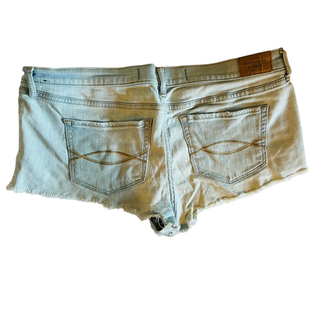 Abercrombie & Fitch Pale Blue Denim Cutoff Shorts